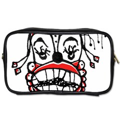 Dark Clown Drawing Toiletries Bags 2-side by dflcprints