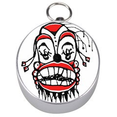 Dark Clown Drawing Silver Compasses