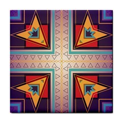 Cross And Other Shapes Tile Coaster by LalyLauraFLM