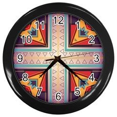 Cross And Other Shapes Wall Clock (black)