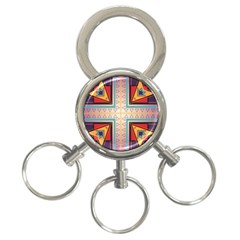 Cross And Other Shapes 3-ring Key Chain by LalyLauraFLM