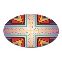 Cross And Other Shapes Magnet (oval) by LalyLauraFLM