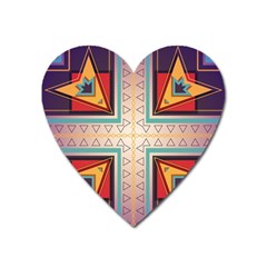 Cross And Other Shapes Magnet (heart) by LalyLauraFLM