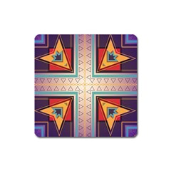 Cross And Other Shapes Magnet (square) by LalyLauraFLM