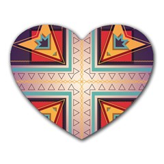 Cross And Other Shapes Heart Mousepad