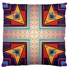 Cross And Other Shapes Large Cushion Case (two Sides) by LalyLauraFLM