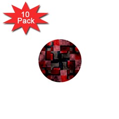 Textured Shapes 1  Mini Button (10 Pack) 