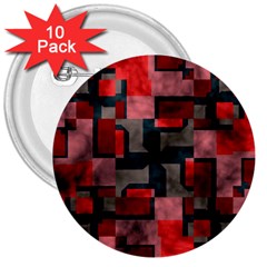 Textured Shapes 3  Button (10 Pack)