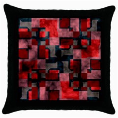 Textured Shapes Throw Pillow Case (black)