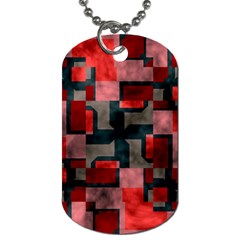 Textured Shapes Dog Tag (one Side)