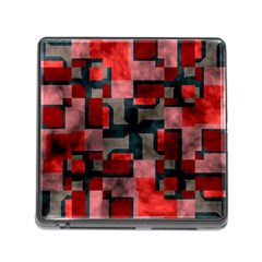 Textured Shapes Memory Card Reader (square) by LalyLauraFLM