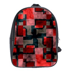 Textured Shapes School Bag (xl) by LalyLauraFLM