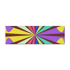 Rays In Retro Colors Sticker Bumper (10 Pack)