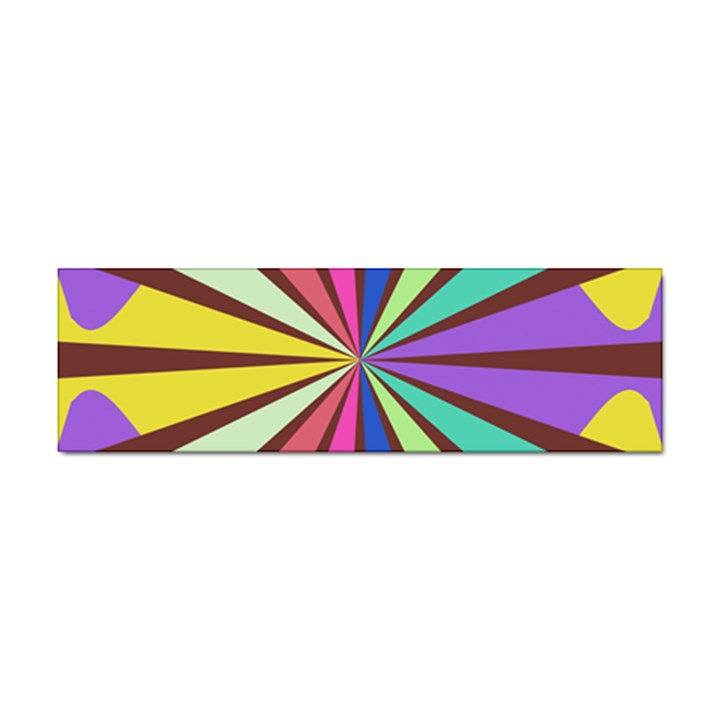 Rays in retro colors Sticker Bumper (10 pack)