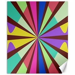 Rays In Retro Colors Canvas 8  X 10 