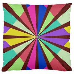 Rays In Retro Colors Large Cushion Case (two Sides)