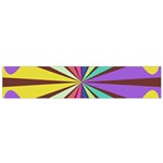 Rays in retro colors Flano Scarf Front