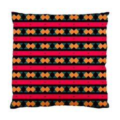 Rhombus And Stripes Pattern Standard Cushion Case (two Sides) by LalyLauraFLM