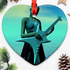 Sad Guitar Ornament (heart) 