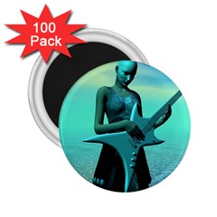 Sad Guitar 2 25  Magnets (100 Pack) 