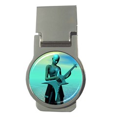 Sad Guitar Money Clips (round) 