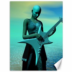 Sad Guitar Canvas 36  X 48   by icarusismartdesigns