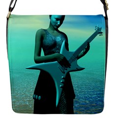 Sad Guitar Flap Messenger Bag (s)