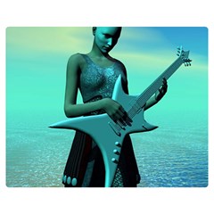 Sad Guitar Double Sided Flano Blanket (medium)  by icarusismartdesigns