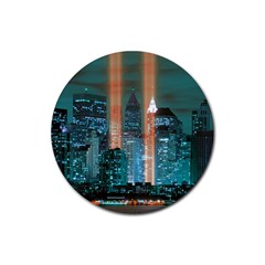 New York 2014 1206 Rubber Round Coaster (4 Pack) 