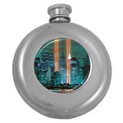 New York 2014 1206 Round Hip Flask (5 Oz)