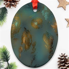 Broken Pieces Ornament (oval)  by digitaldivadesigns