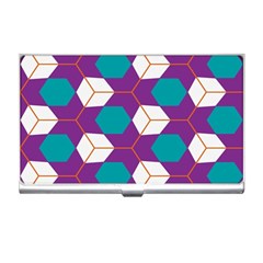 Cubes In Honeycomb Pattern Business Card Holder