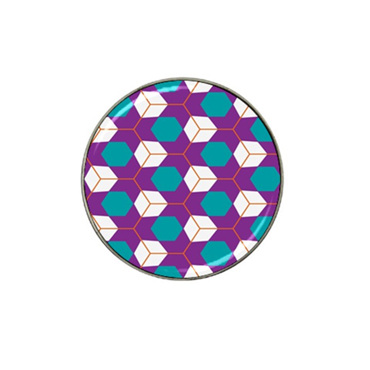 Cubes in honeycomb pattern Hat Clip Ball Marker (10 pack)