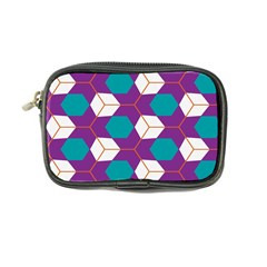 Cubes In Honeycomb Pattern Coin Purse by LalyLauraFLM