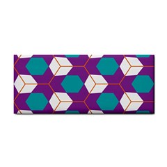 Cubes In Honeycomb Pattern Hand Towel