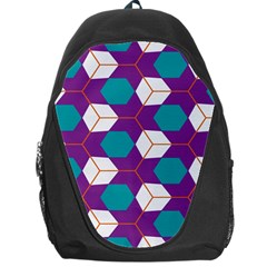 Cubes In Honeycomb Pattern Backpack Bag by LalyLauraFLM