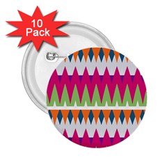 Chevron Pattern 2 25  Button (10 Pack)