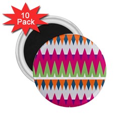 Chevron Pattern 2 25  Magnet (10 Pack)