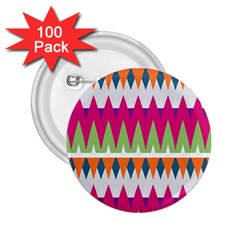 Chevron Pattern 2 25  Button (100 Pack)