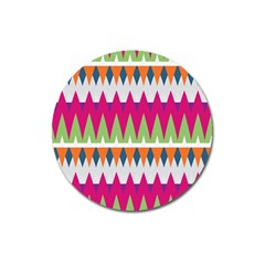 Chevron Pattern Magnet 3  (round)