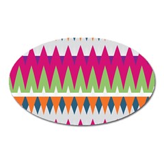 Chevron Pattern Magnet (oval)