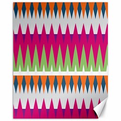 Chevron Pattern Canvas 11  X 14 