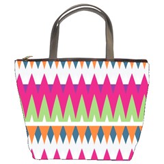 Chevron Pattern Bucket Bag by LalyLauraFLM