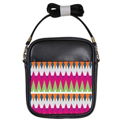 Chevron Pattern Girls Sling Bag by LalyLauraFLM