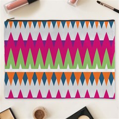 Chevron Pattern Cosmetic Bag (xxxl) by LalyLauraFLM