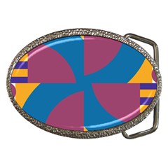 Blue Flower Belt Buckle by LalyLauraFLM