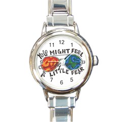 Little Fear Round Italian Charm Watches