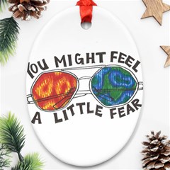 Little Fear Ornament (oval) 