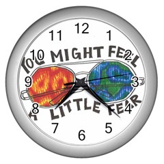 Little Fear Wall Clocks (silver) 