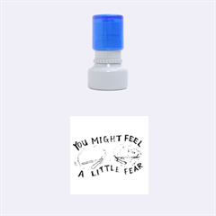 Little Fear Rubber Round Stamps (small) by northerngardens